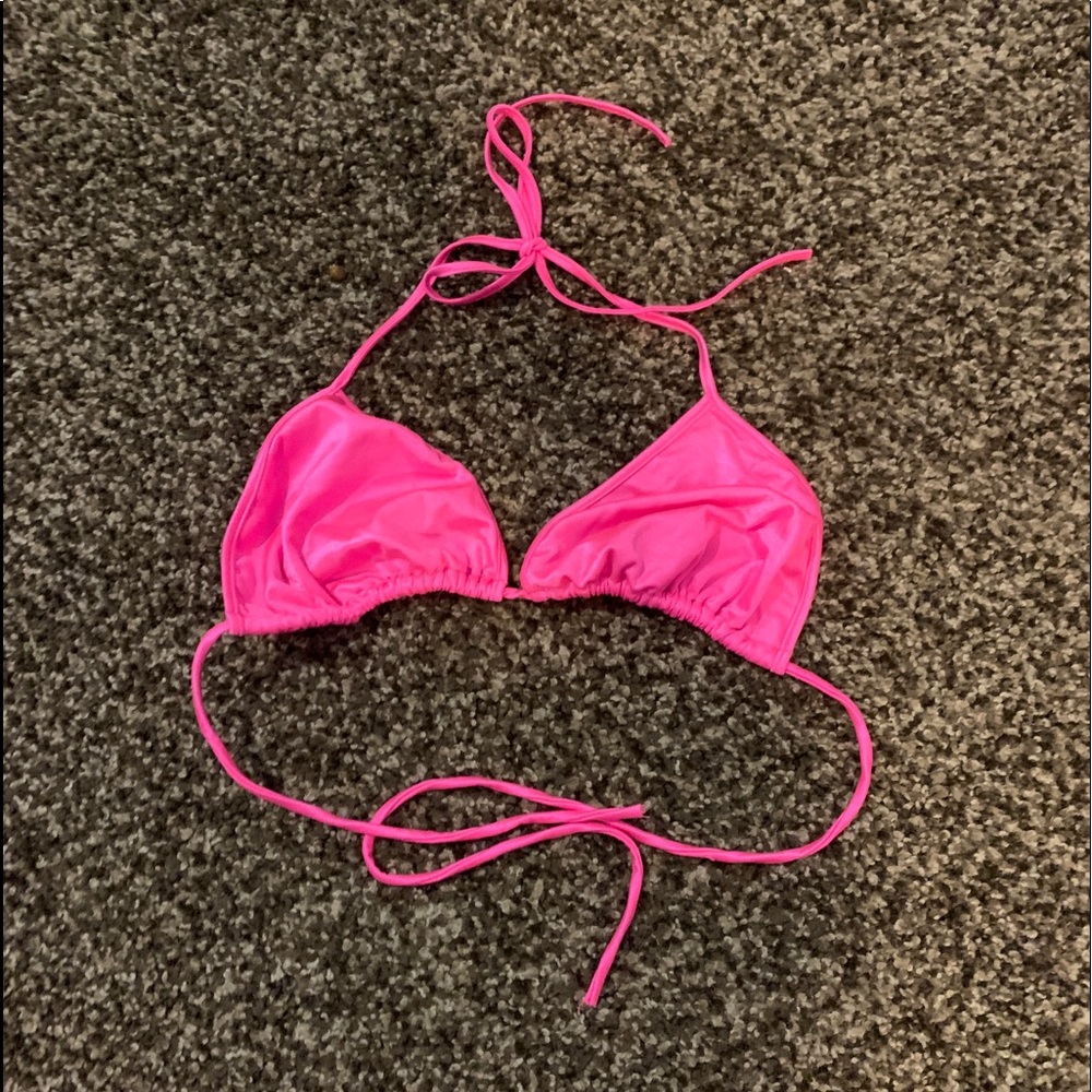 Hot pink bikini top small